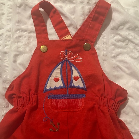 Vintage carters sailboat overalls 1970s - Picture 2 of 4